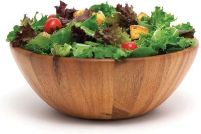 Beautifully shaped large natural wood bowl (3)