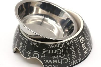 Black Round Small Size Pet Bowl (1)