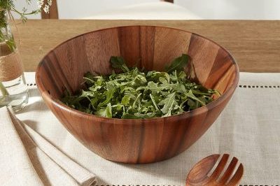 European style natural striped wooden bowl (6)