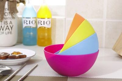 Food grade colorful PP round plastic bowl (2)