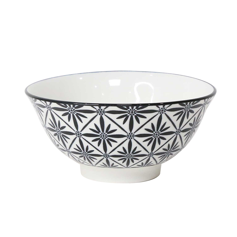 Full printed glazed blue ceramic noodle bowl Bowl Manufacturers