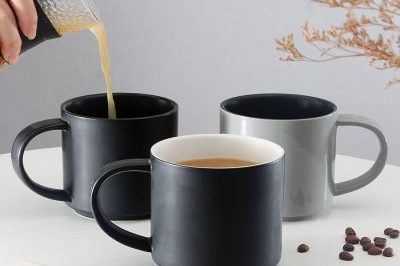 Grey high temperature resistant ceramic mug (6)