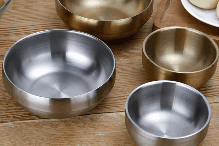 High quality thickened round steel bowl (4)
