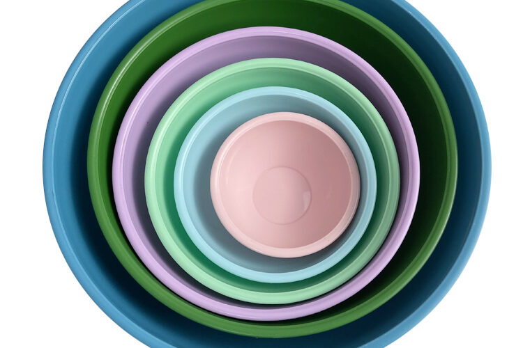 Kitchen colorful PP plastic bowl (1)