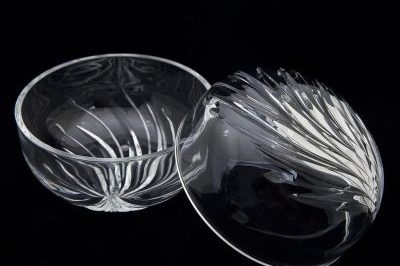 Large custom white acrylic bowl (1)