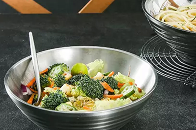 Large high temperature round steel bowl (3)