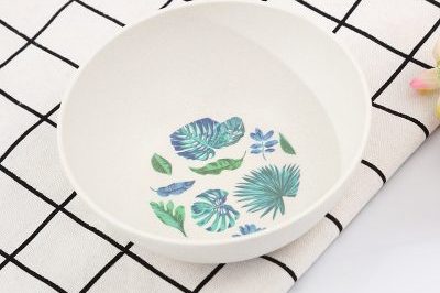 Printed coloured white melamine bowl (6)