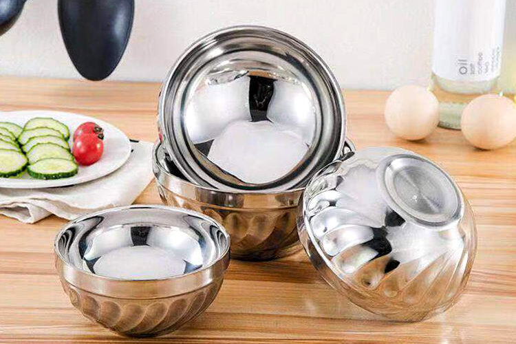 household double-layer stainless steel bowl (4)