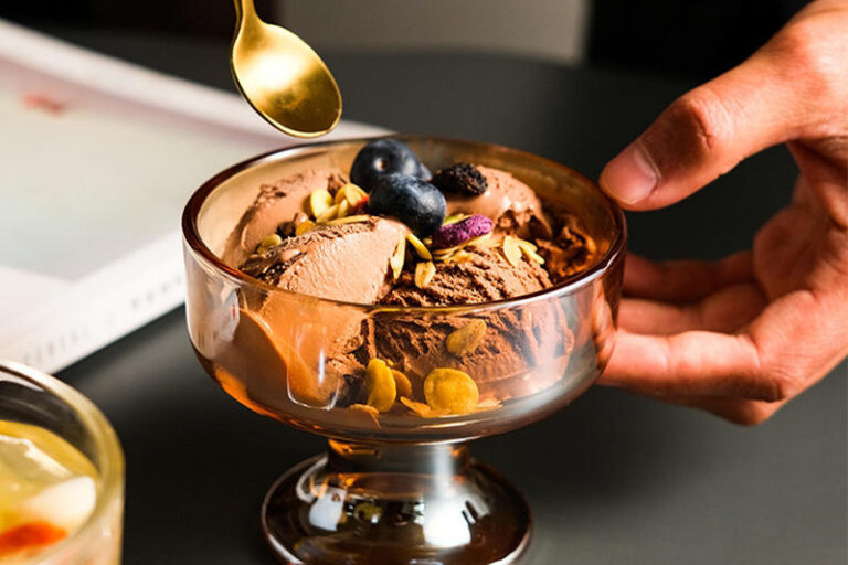 glass mixing and salad bowl for kitchen