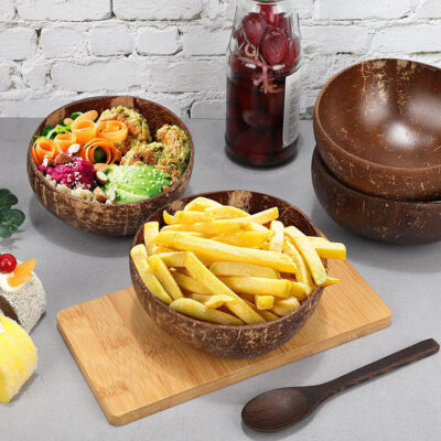 wooden bowls handmade with spoons