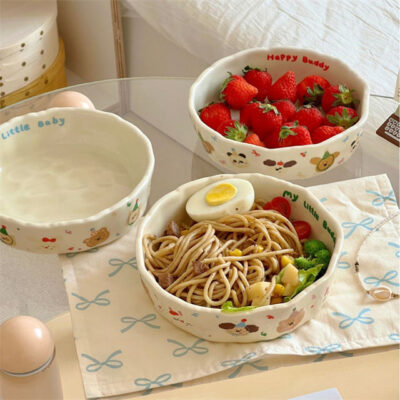ceramic baby and catering bowl
