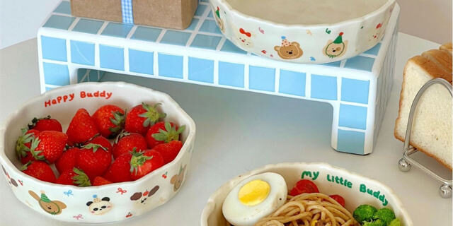 ceramic baby and catering bowl