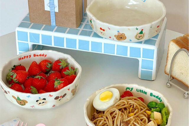 ceramic baby and catering bowl