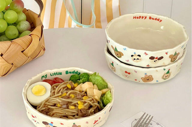 ceramic baby and catering bowl