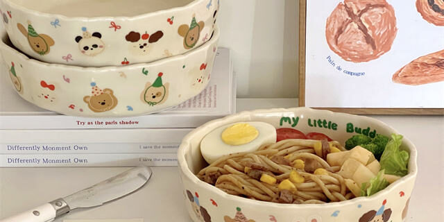 ceramic baby and catering bowl