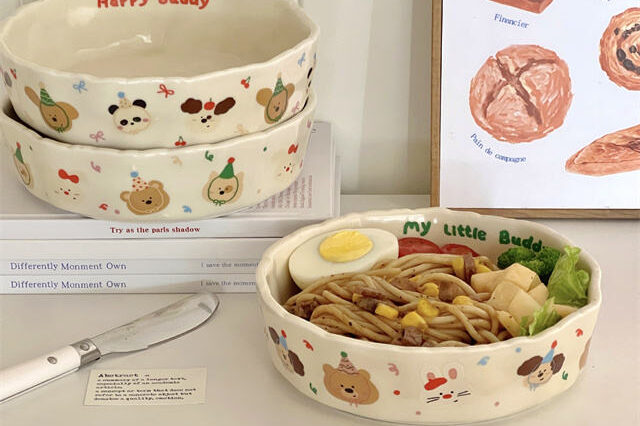ceramic baby and catering bowl