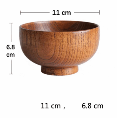 wooden bowl for baby food and dinner