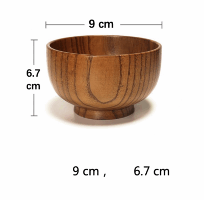 wooden bowl for baby food and dinner