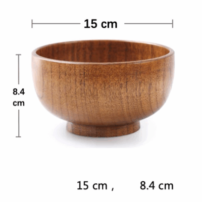 wooden bowl for baby food and dinner