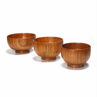 wooden bowl for baby food and dinner