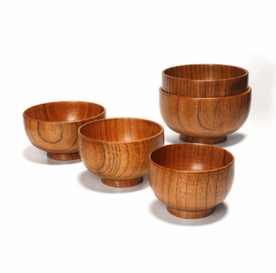 wooden bowl for baby food and dinner