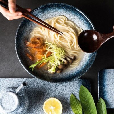 Japanese ceramic ramen bowl 8inch