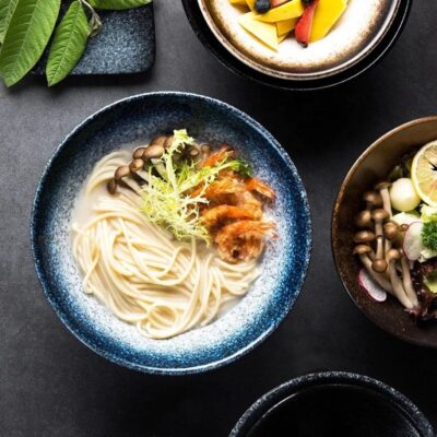 Japanese ceramic ramen bowl 8inch