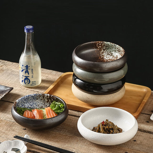 ceramic sushi sashimi rice noodle bowl