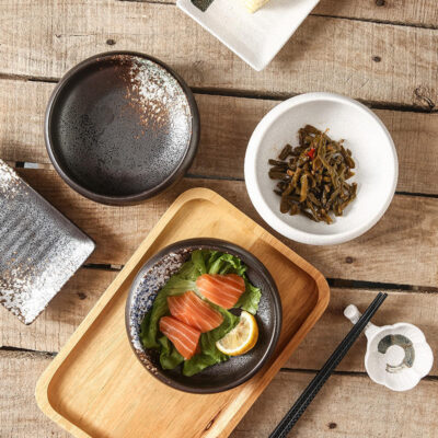 ceramic sushi sashimi rice noodle bowl