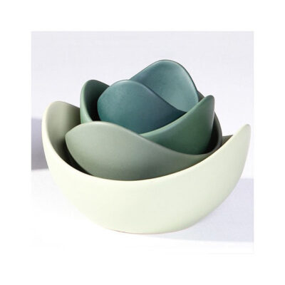 Morandi color ceramic bowl set