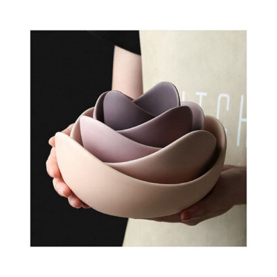 Morandi color ceramic bowl set