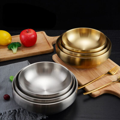 stainless steel ramen soup bowl