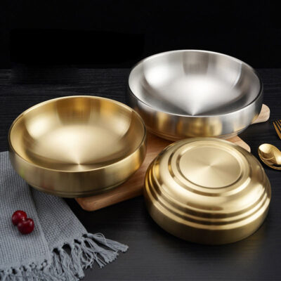 stainless steel ramen soup bowl