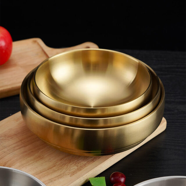 stainless steel ramen soup bowl
