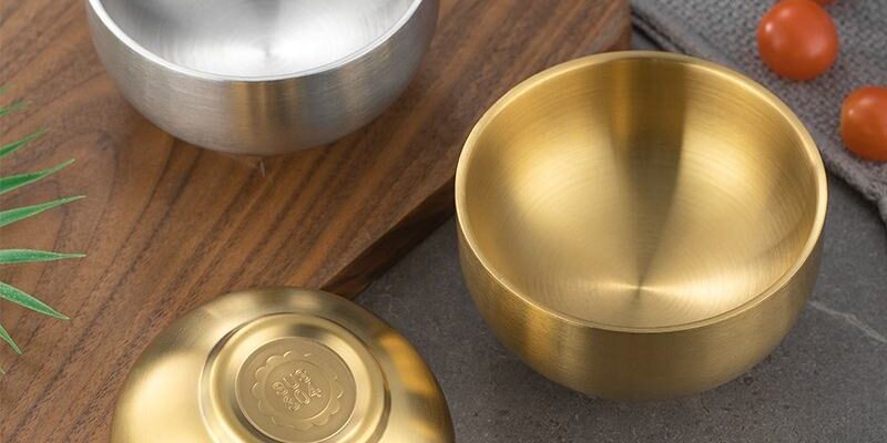 double layer rice and soup bowl