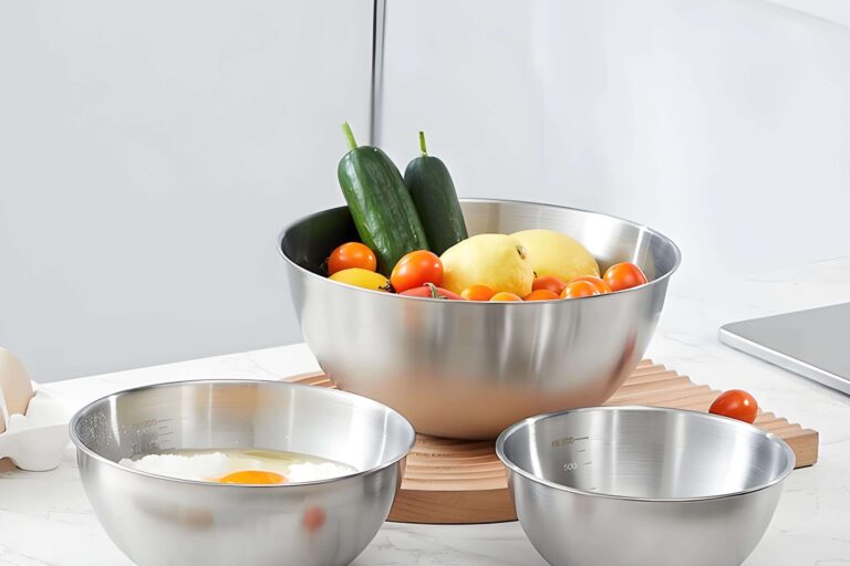 stainless steel mixing and salad bowl