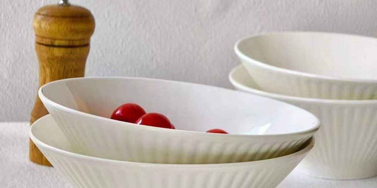 ceramic noodle bowl set for stylish dining