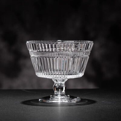 glass dessert and salad bowl