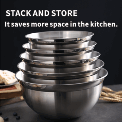 colander and salad mixing bowl