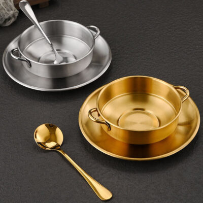 Stainless steel dessert and ice cream bowl