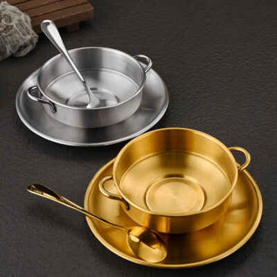 Stainless steel dessert and ice cream bowl