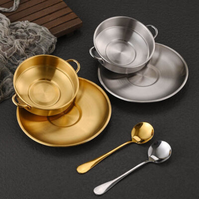 Stainless steel dessert and ice cream bowl