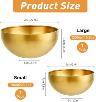 3pcs stainless steel mixing bowl