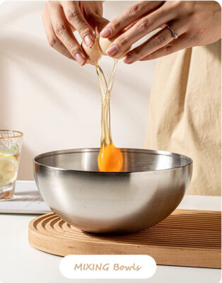 3pcs stainless steel mixing bowl