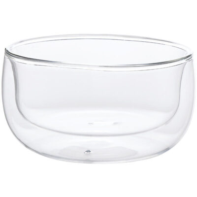glass salad and dessert bowl