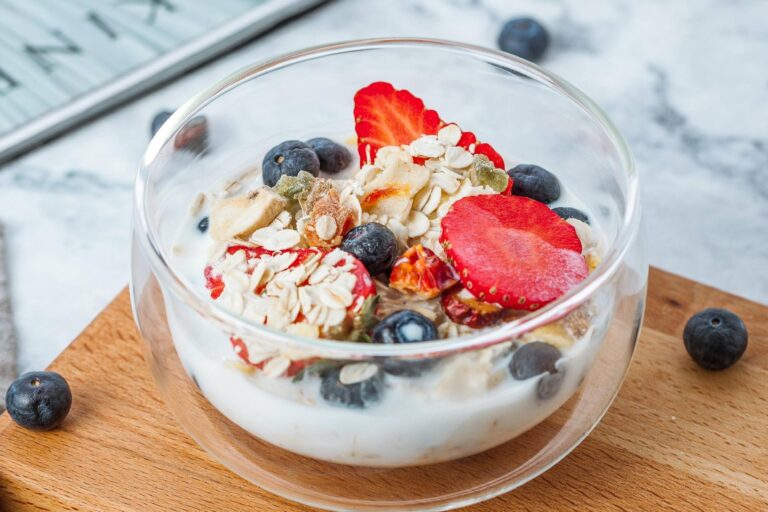 glass salad and dessert bowl