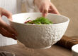 ceramic rice soup bowl matte finish