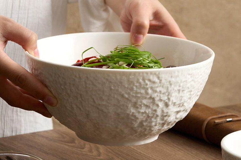 ceramic rice soup bowl matte finish