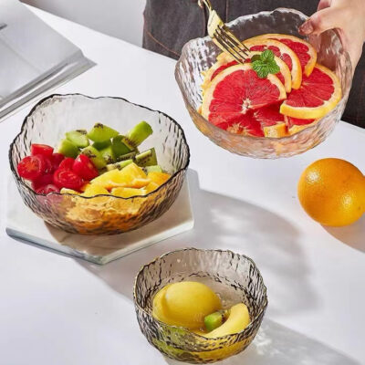 Creative Glass Salad Bowl