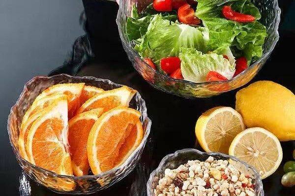 Creative Glass Salad Bowl